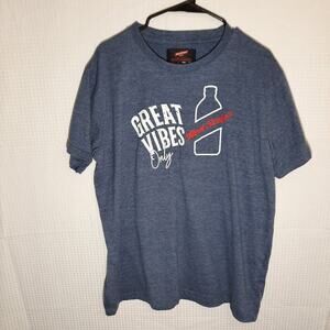 Red Stripe Clothing 2XL Navy Blue T-Shirt Licensed Logo Short Sleeve Soft Blend
